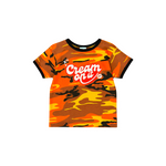 Cream On It Baby Girl Tee (Orange Camo)